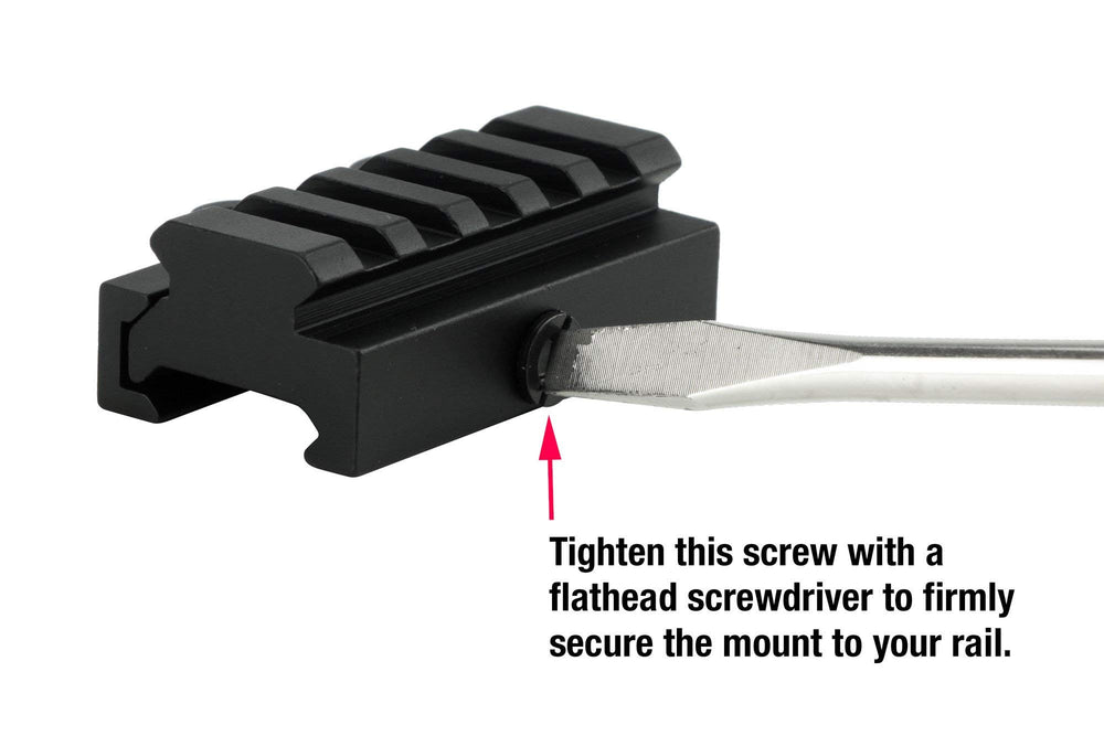 Monstrum 3-slot 1.5-inch version provides compact height for standard red dot setups.