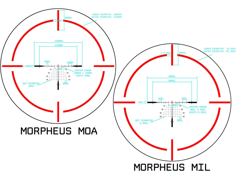 Monstrum Archangel ED 1-10x scope close-up shows ED glass for sharper contrast and reduced aberration.