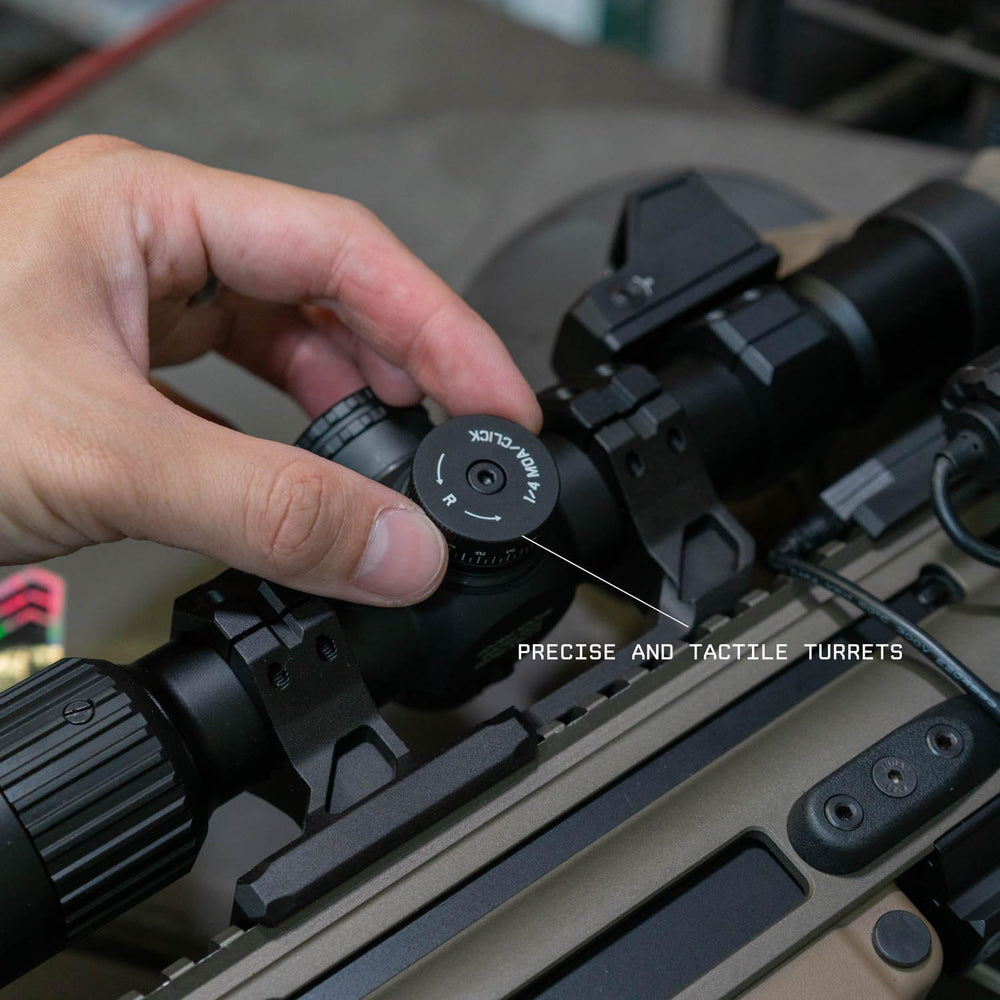 Monstrum Banshee spring-loaded flip-up lens covers protecting optics.