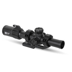 Monstrum Beast ED 1-10x CM8 reticle closeup for precise ranging.