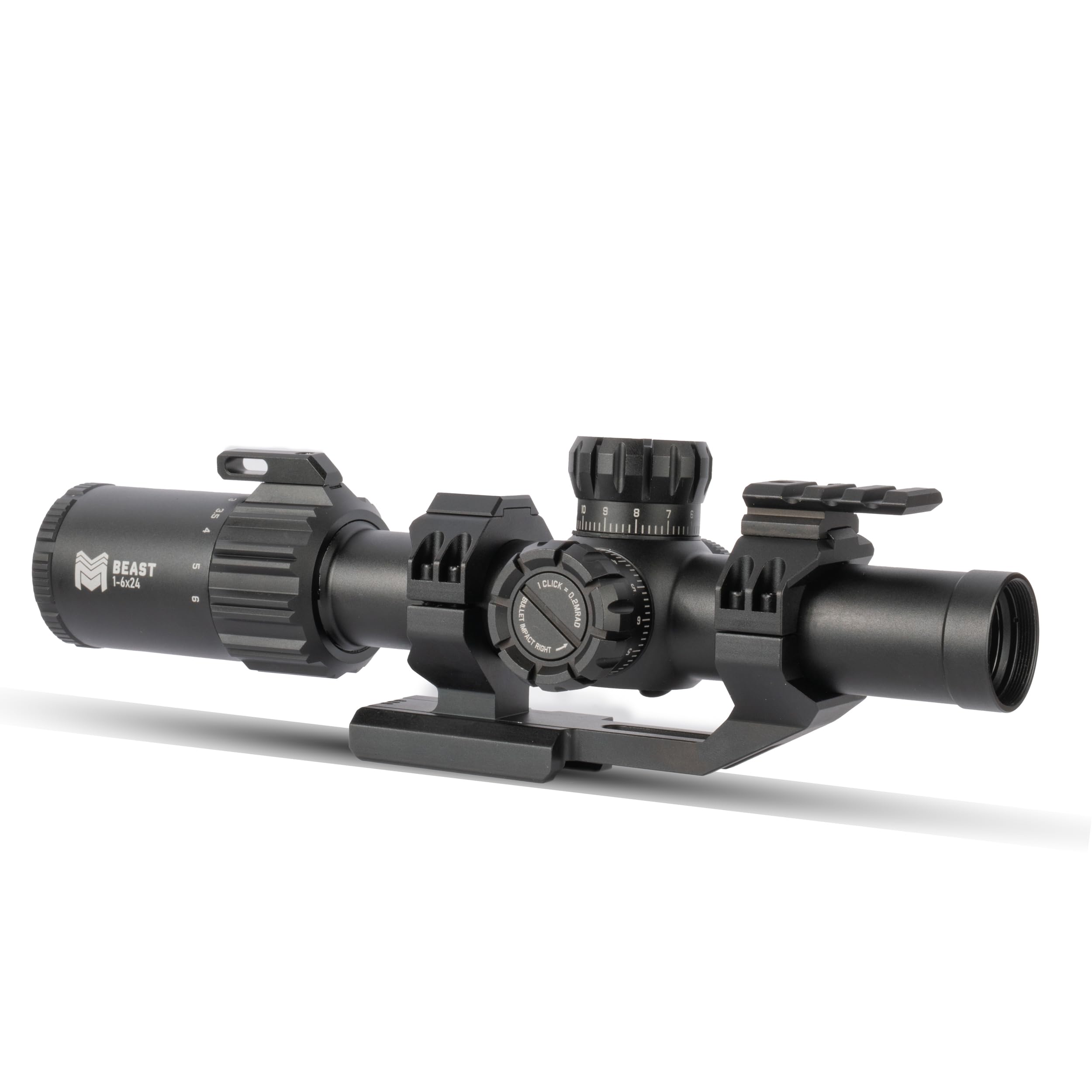 Monstrum Beast ED 1-6x FFP assembly demonstrates robust build for versatile field use.