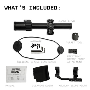 Monstrum Beast ED 1-6x field-use on a rifle for versatile, all-round performance.