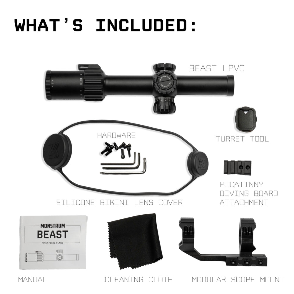 Monstrum Beast ED 1-6x field-use on a rifle for versatile, all-round performance.