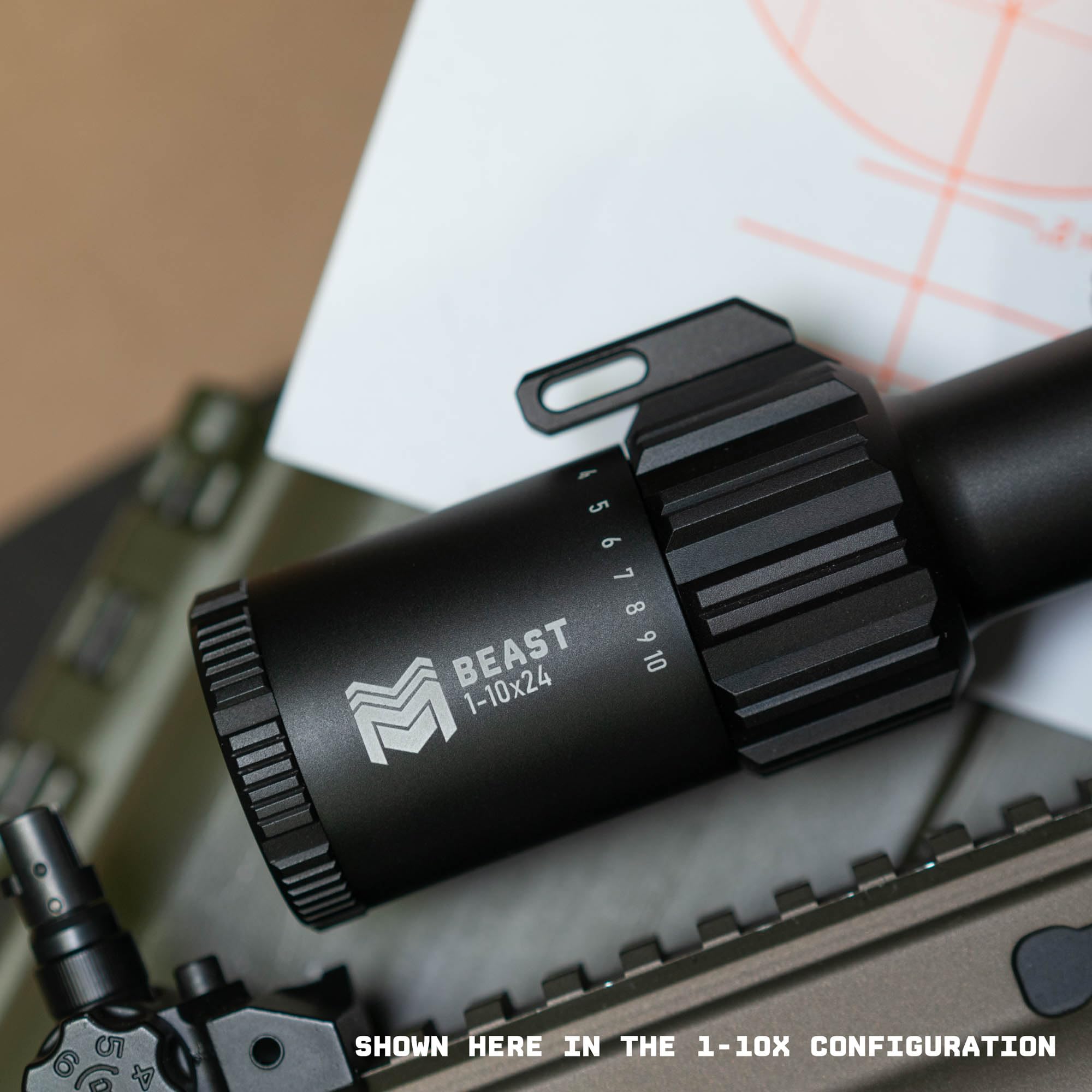 Monstrum Beast ED daylight-bright reticle illumination for any lighting.