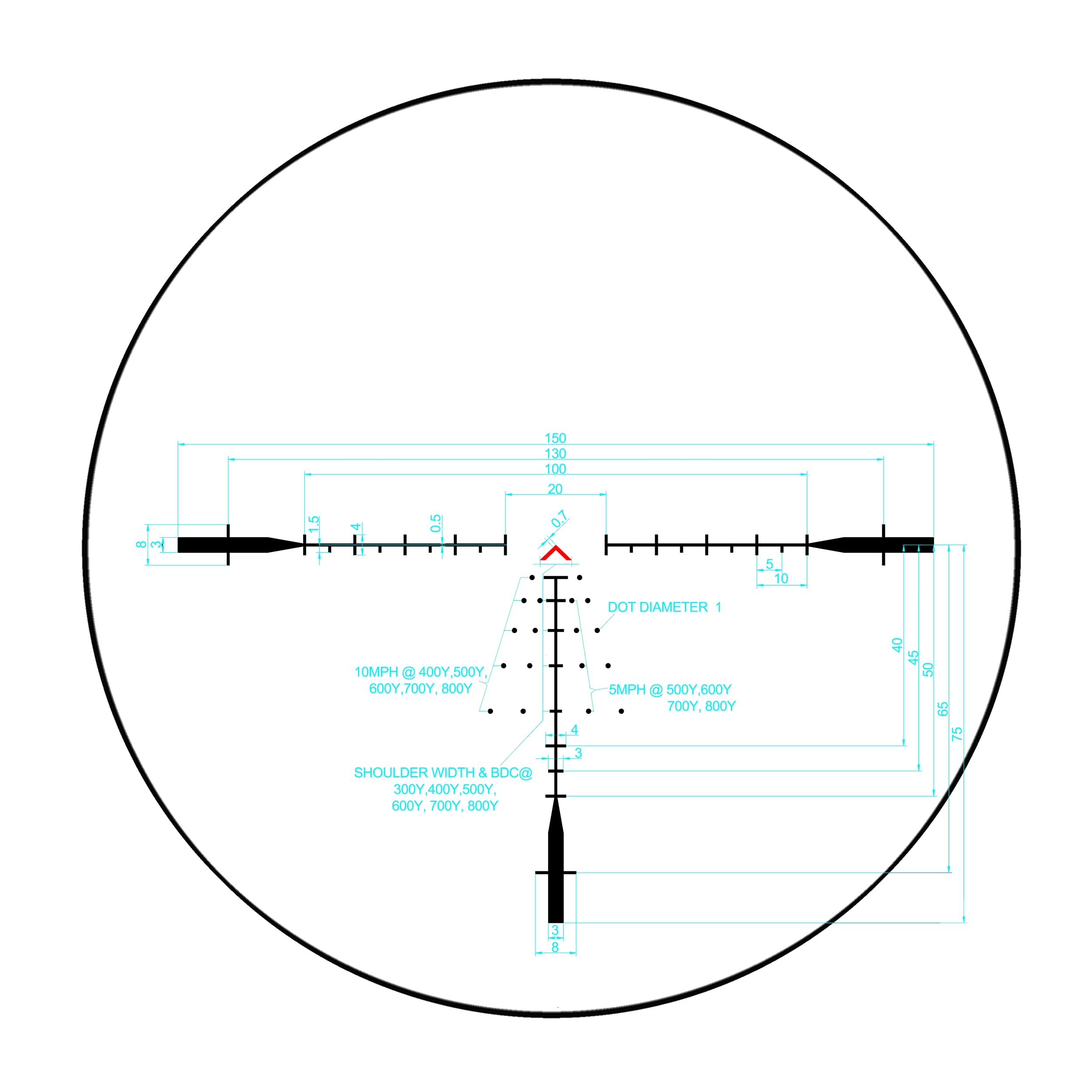 Monstrum Beast SFP scope with generous eye relief for comfortable shooting
