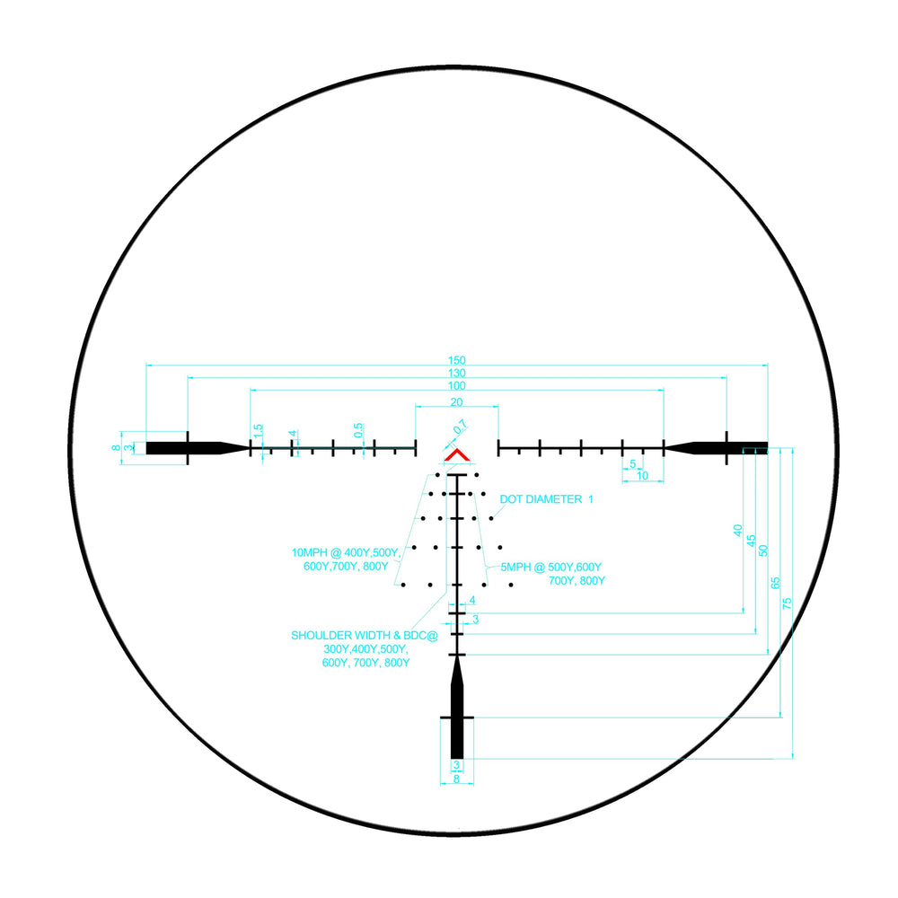 Monstrum Beast SFP scope with generous eye relief for comfortable shooting