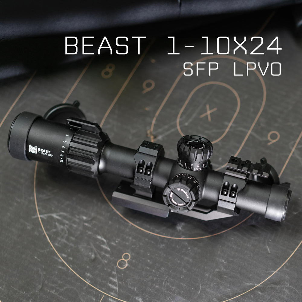 Monstrum Beast SFP locking turrets prevent accidental adjustments