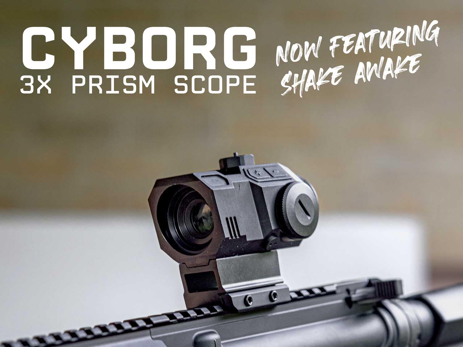 Monstrum Cyborg 3X prism reticle etched in glass for crisp focus.