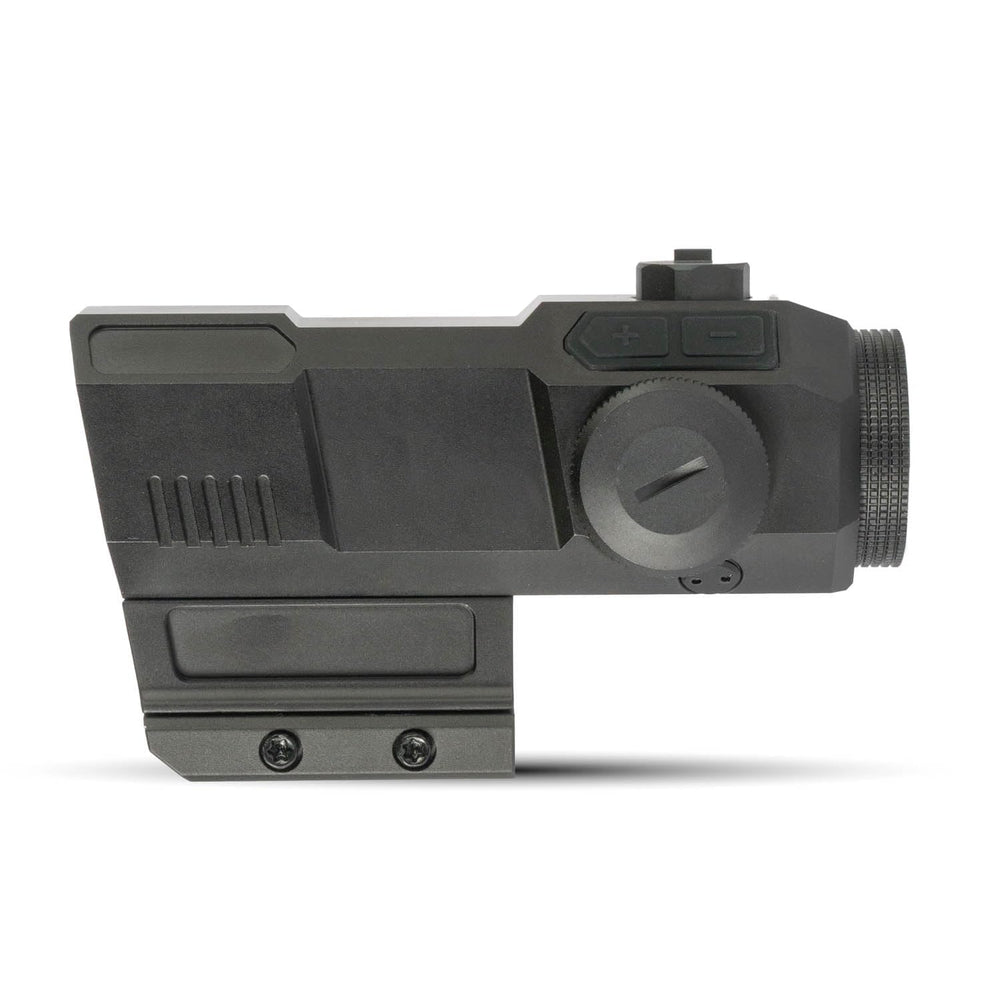Monstrum Cyborg 5X Prism Scope etched glass reticle reduces distortion.