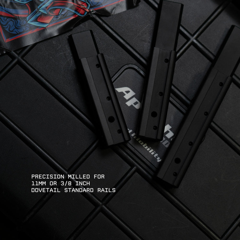 Monstrum dovetail compatibility with airguns and certain rimfire platforms.