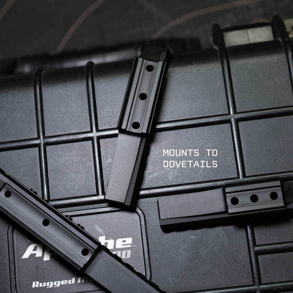 Monstrum dovetail to picatinny rail extension front promotes improved accessory alignment.