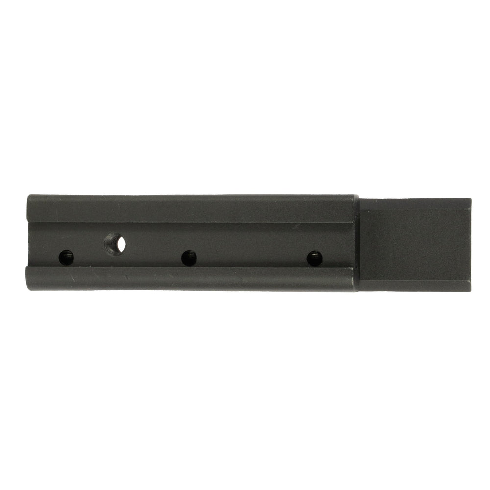 Monstrum 14-slot dovetail-to-picatinny rail supports longer accessory setups.