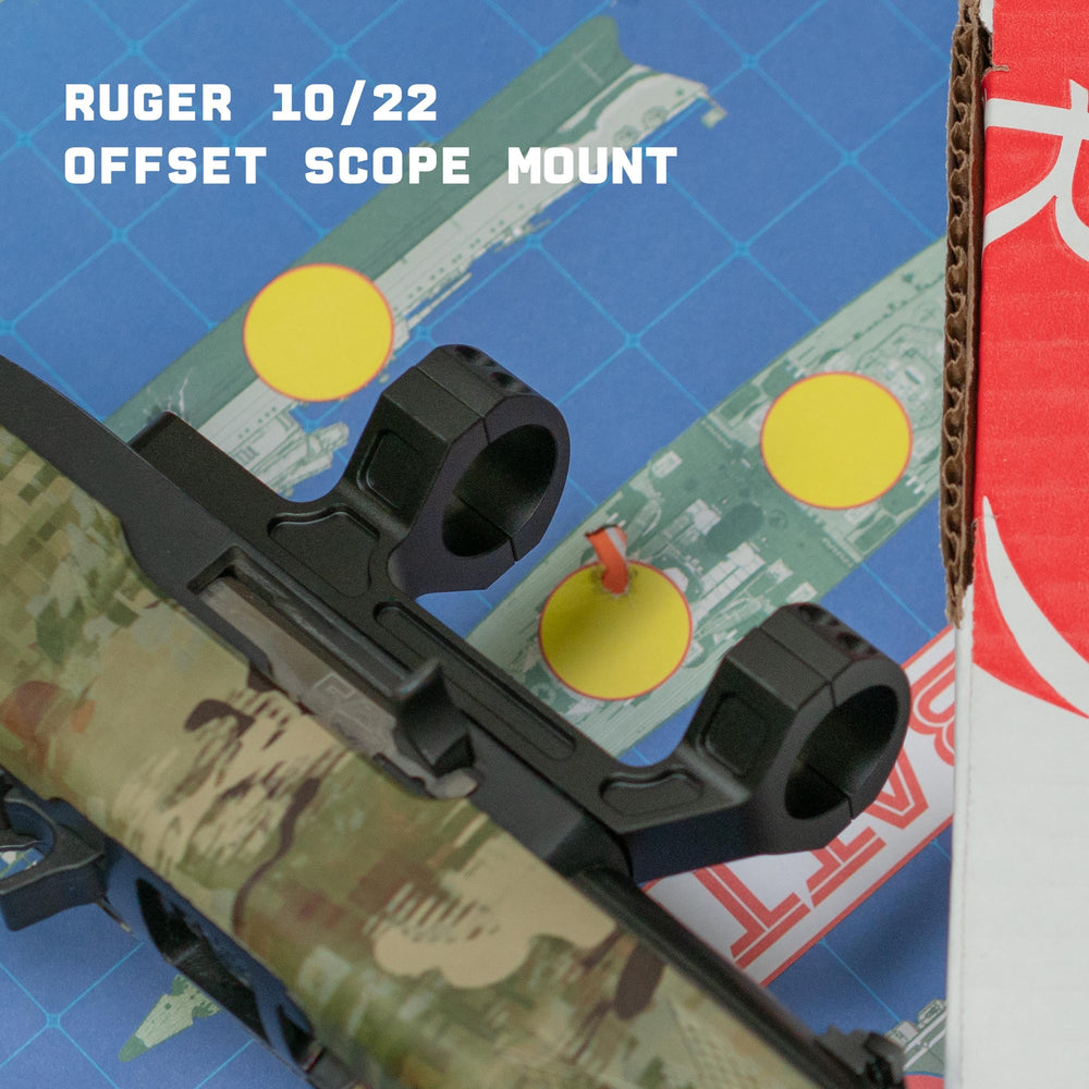 Monstrum mount installed on Ruger 10/22 ready for use