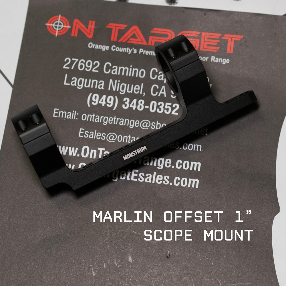 Monstrum Dual Ring Scope Mount with 1 inch rings for standard scopes