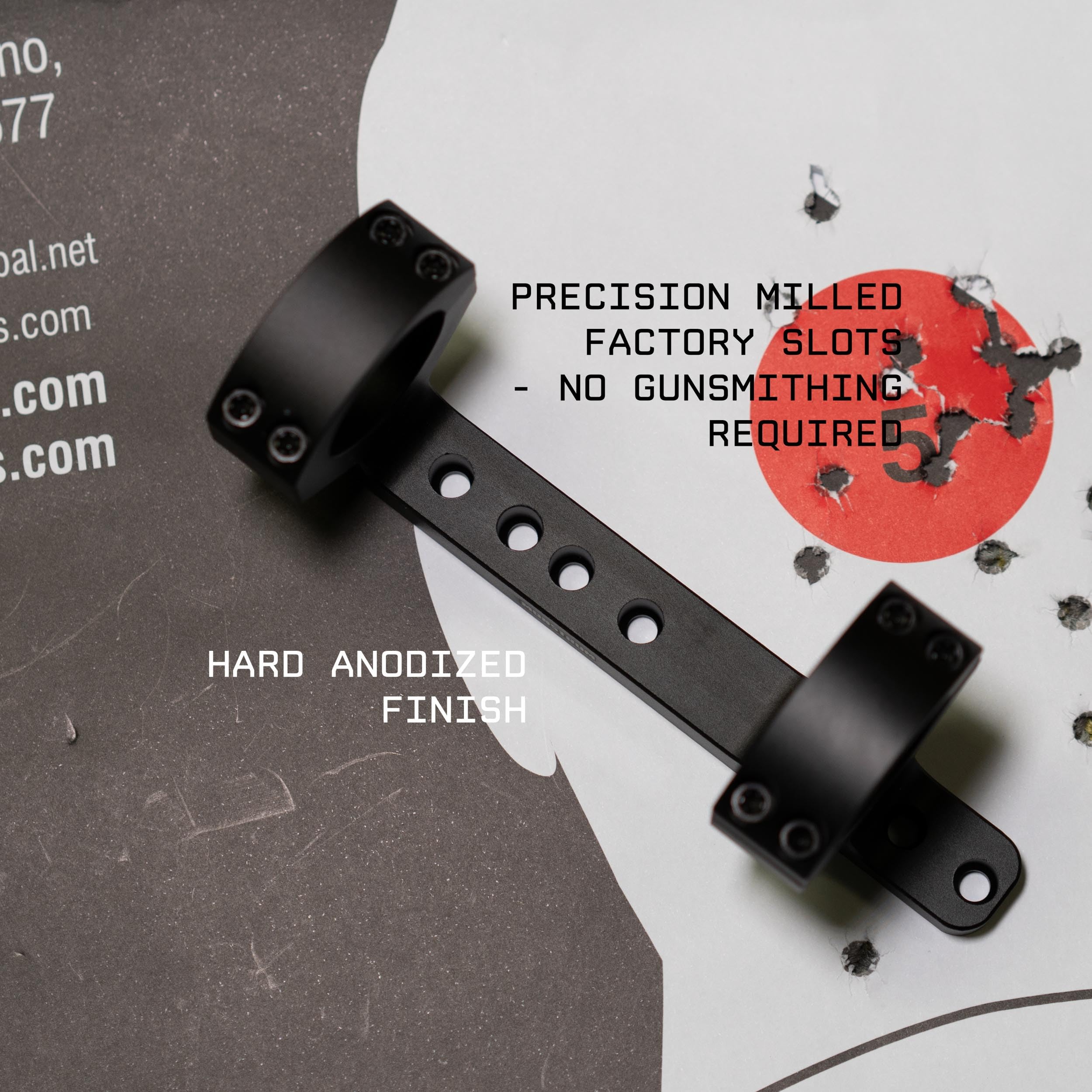 Monstrum Dual Ring Scope Mount enhances eye relief and comfort during aiming