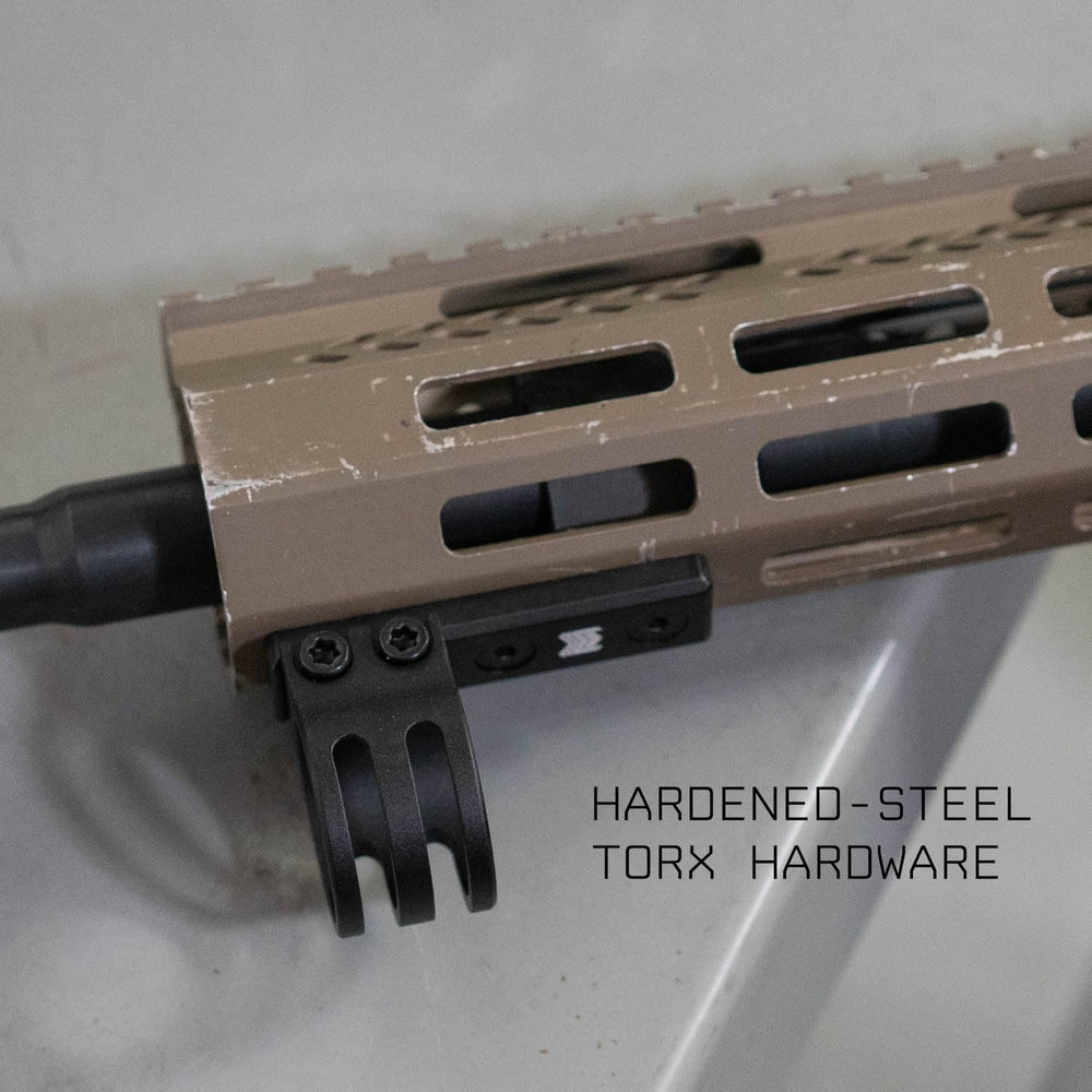 Monstrum M-LOK compatibility ensures easy attachment on rails.