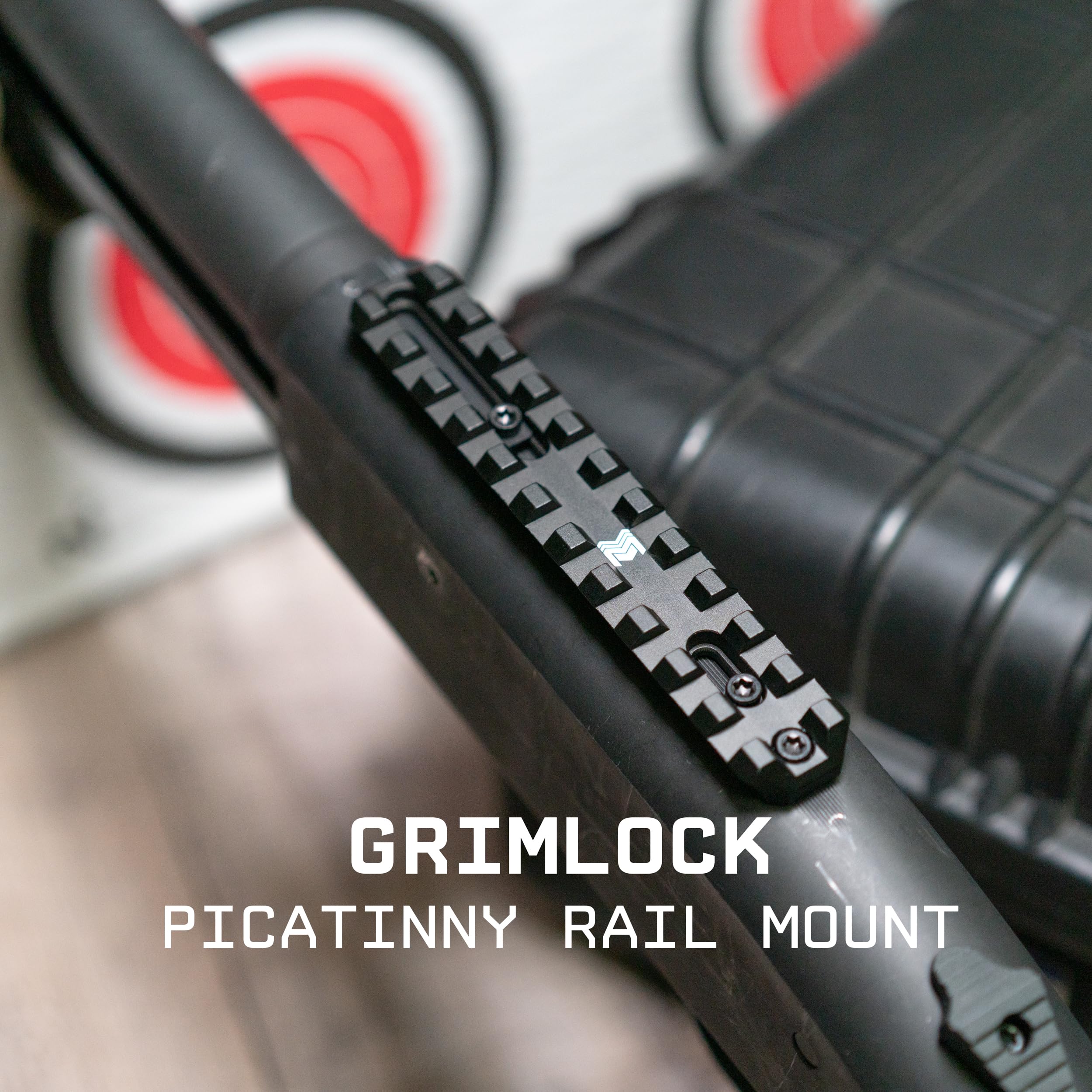 Monstrum Grimlock supports drilled and tapped compatibility across patterns.