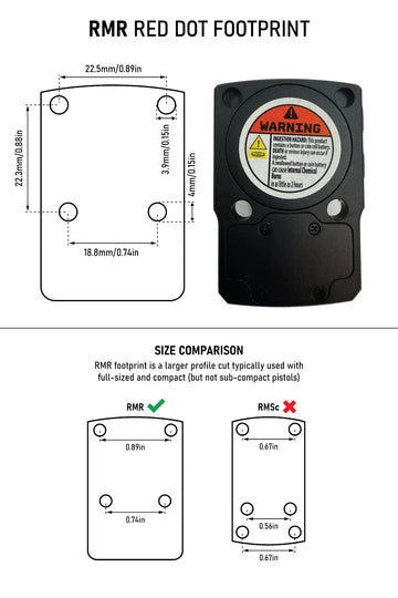 Monstrum Grimlock drilled and tapped receiver compatibility ensures secure installation.
