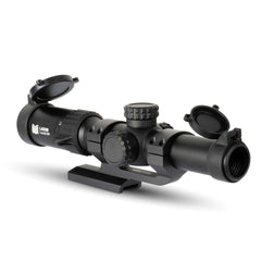 Monstrum Ladon 1-6x FFP throw lever enables smooth magnification changes for quick adjustments.
