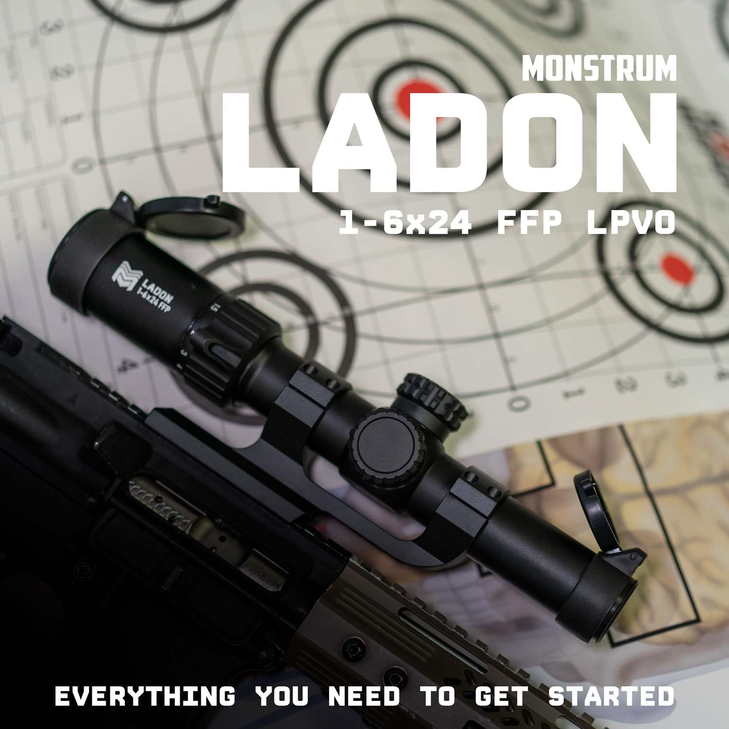Monstrum Ladon FFP reticle designs support fast target acquisition and precise ranging.