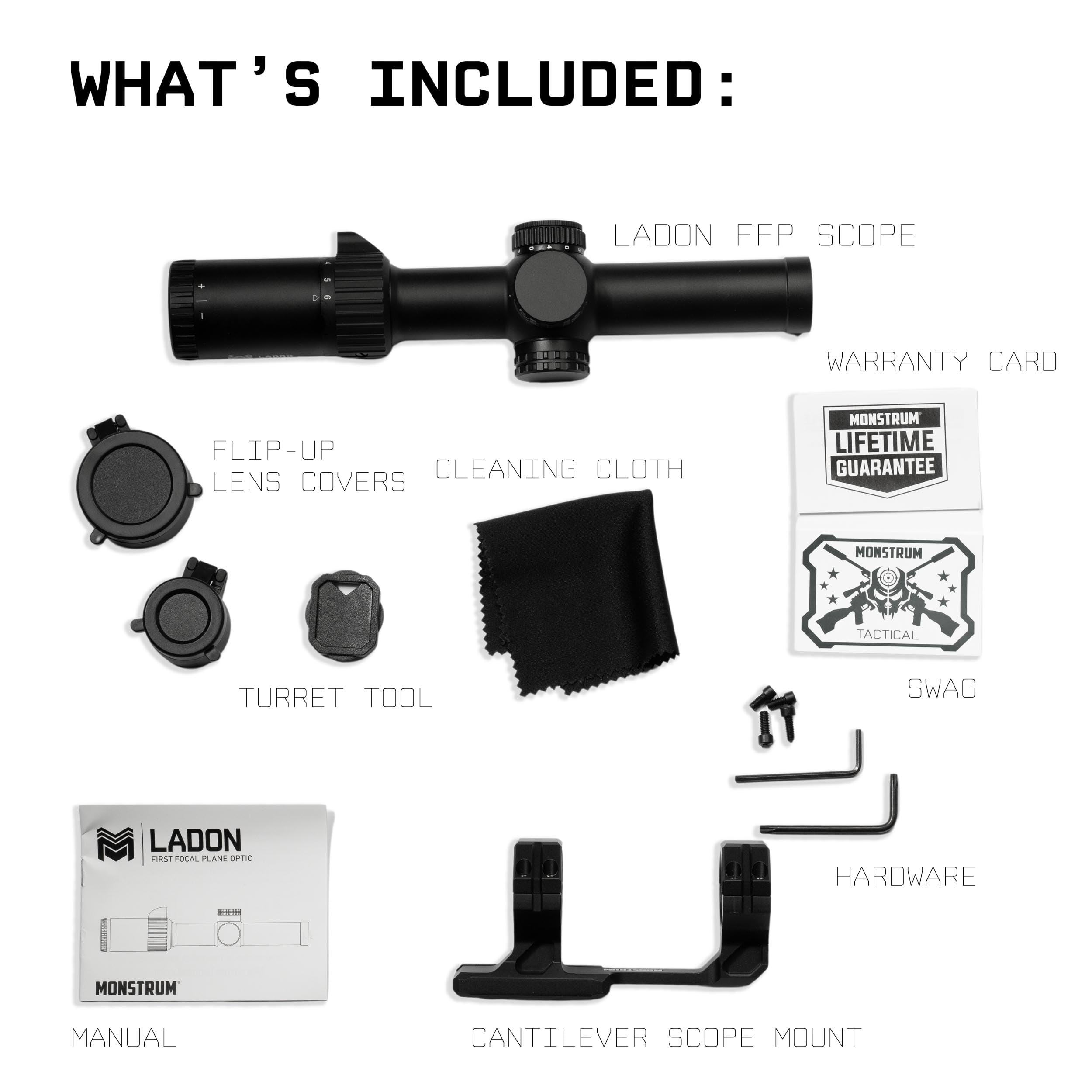 Monstrum Ladon lifetime warranty supports long-term optics investment.