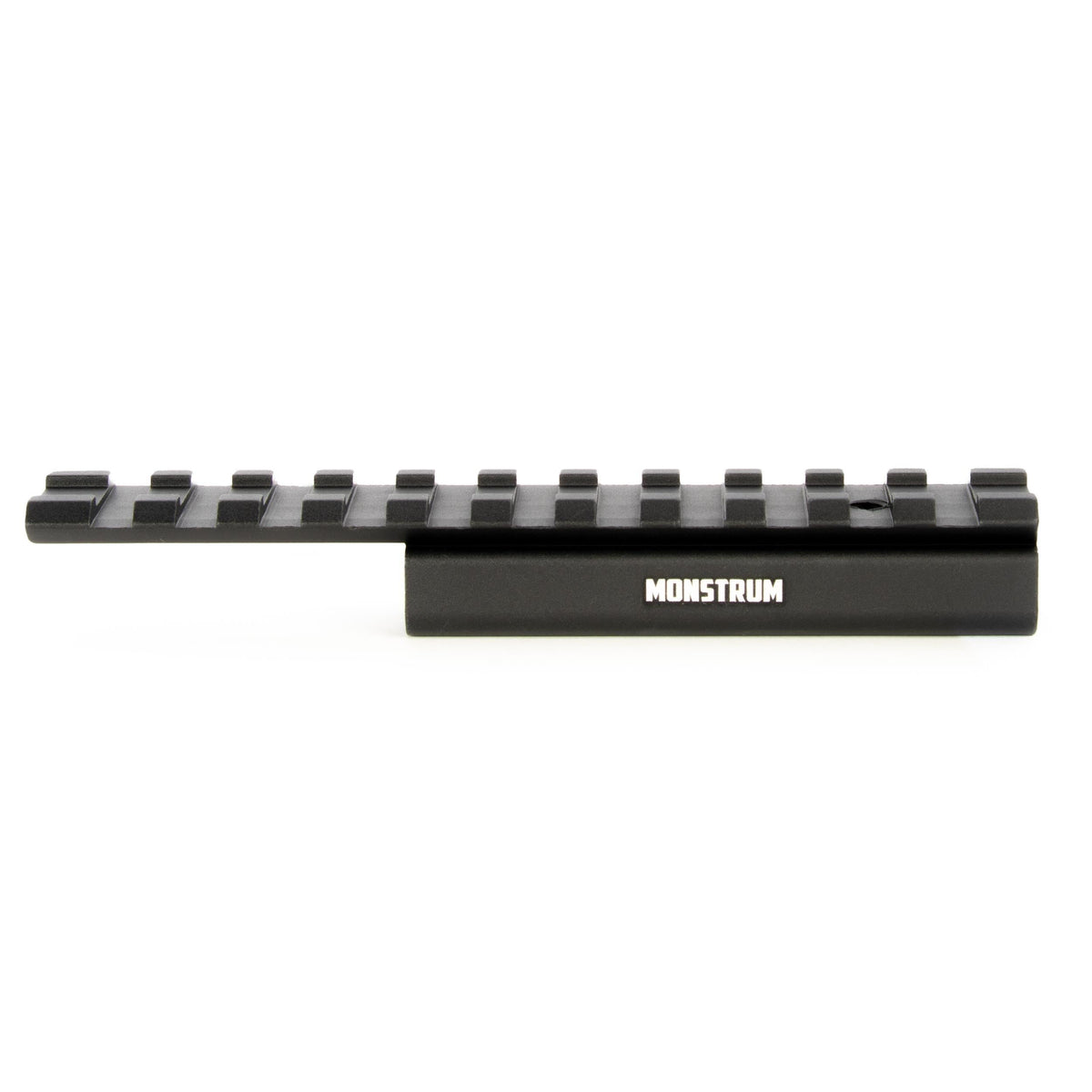 Monstrum low-profile dovetail to picatinny 11-slot rail for secure mounting.