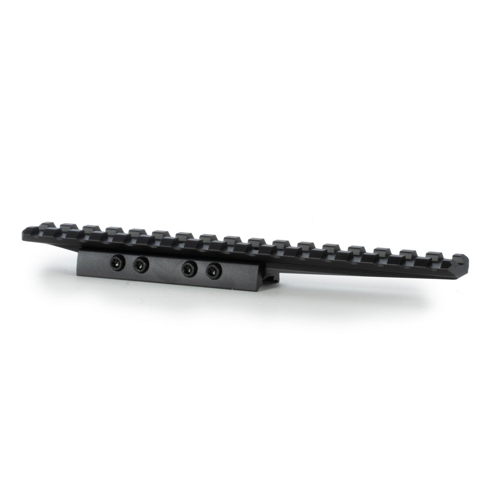 Monstrum low-profile dovetail to picatinny mount for quick optic upgrades on 11mm bases.