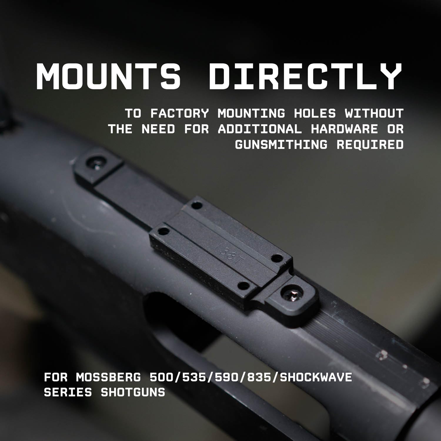 Monstrum mounting kit includes varied screw lengths for broad red dot compatibility.
