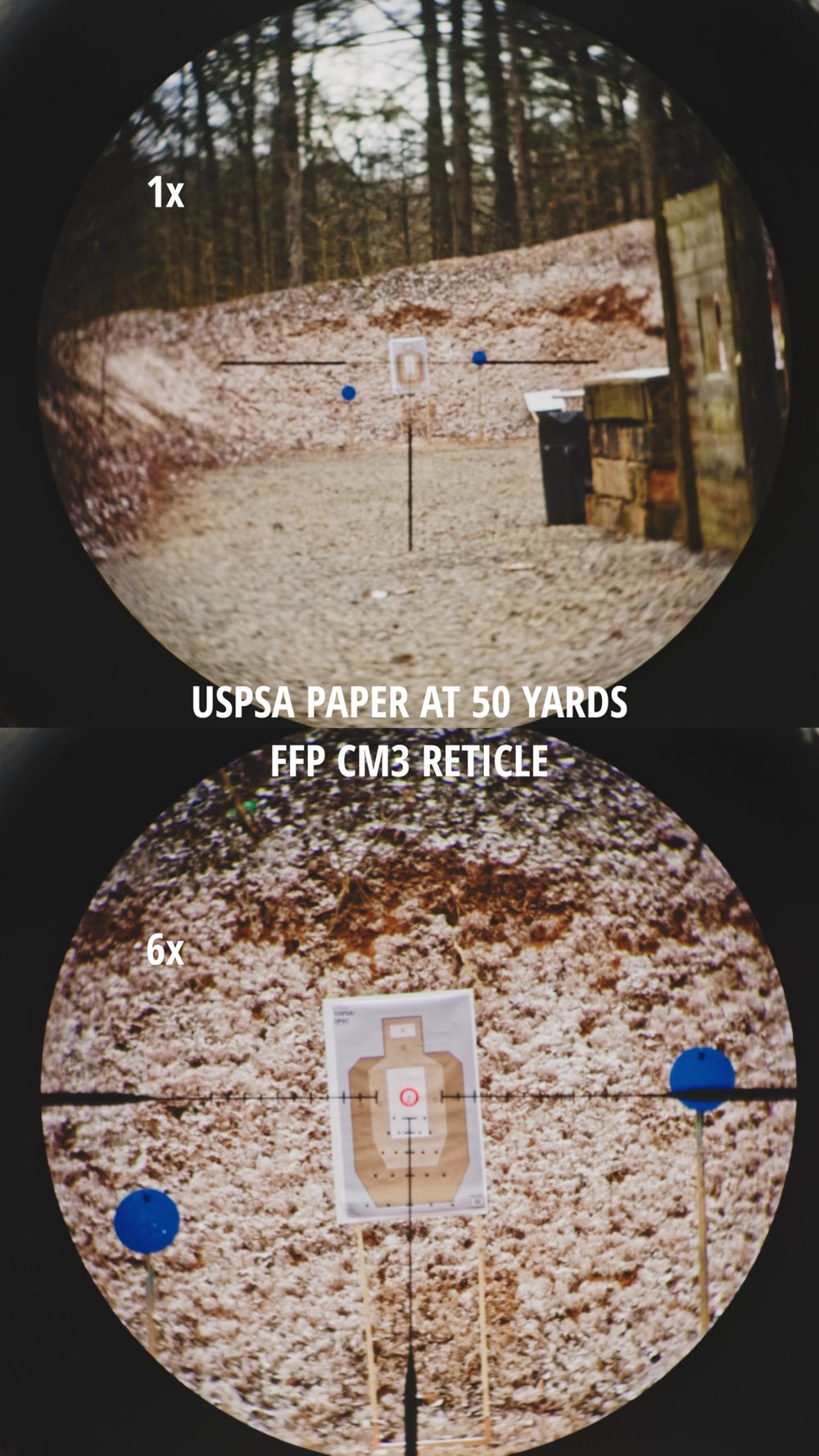Monstrum Panzer ED Morpheus MOA reticle holdovers at distance