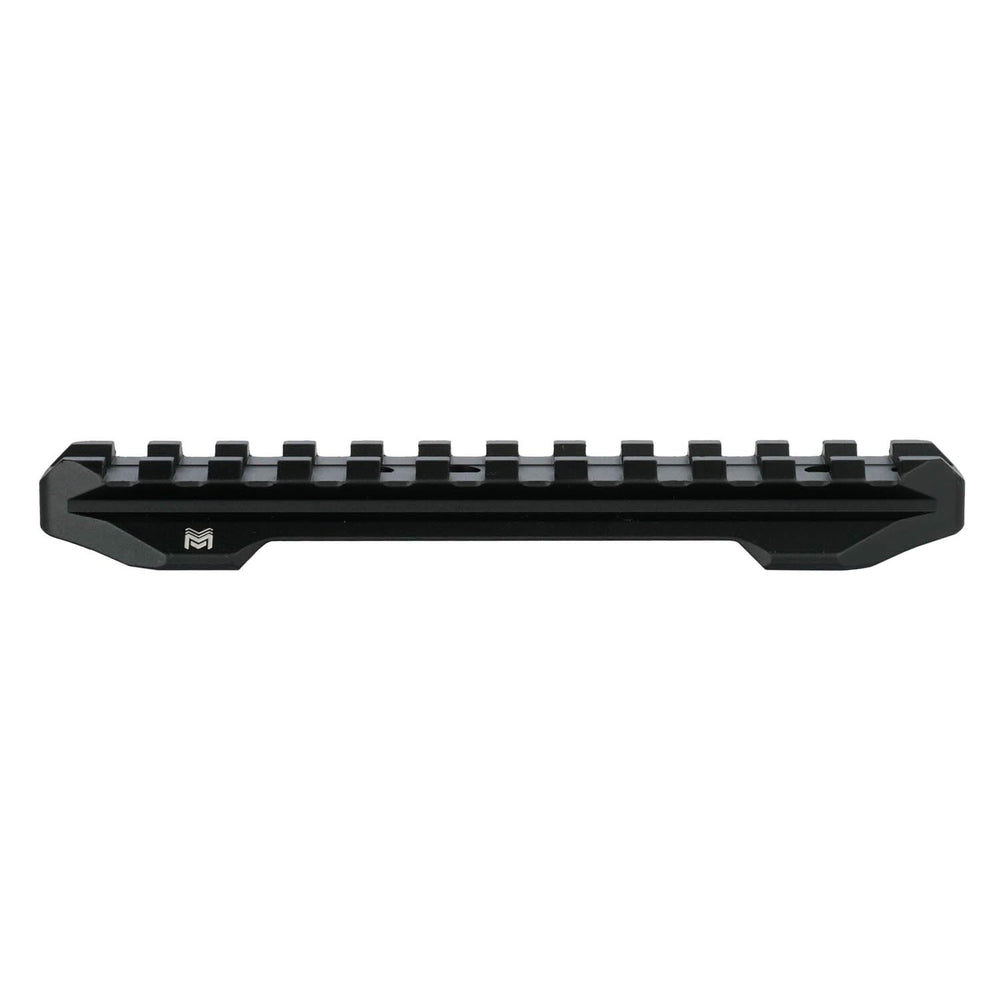 Monstrum Grimlock rail base mounted on Remington 870 receiver for stable optics