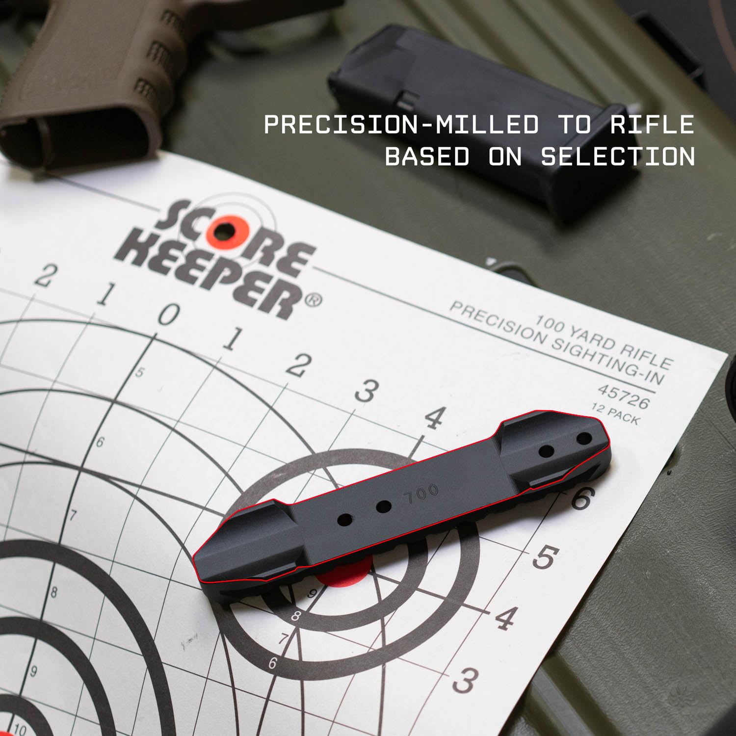 Remington 870 Grimlock mount supports red dot sights via Picatinny/Weaver