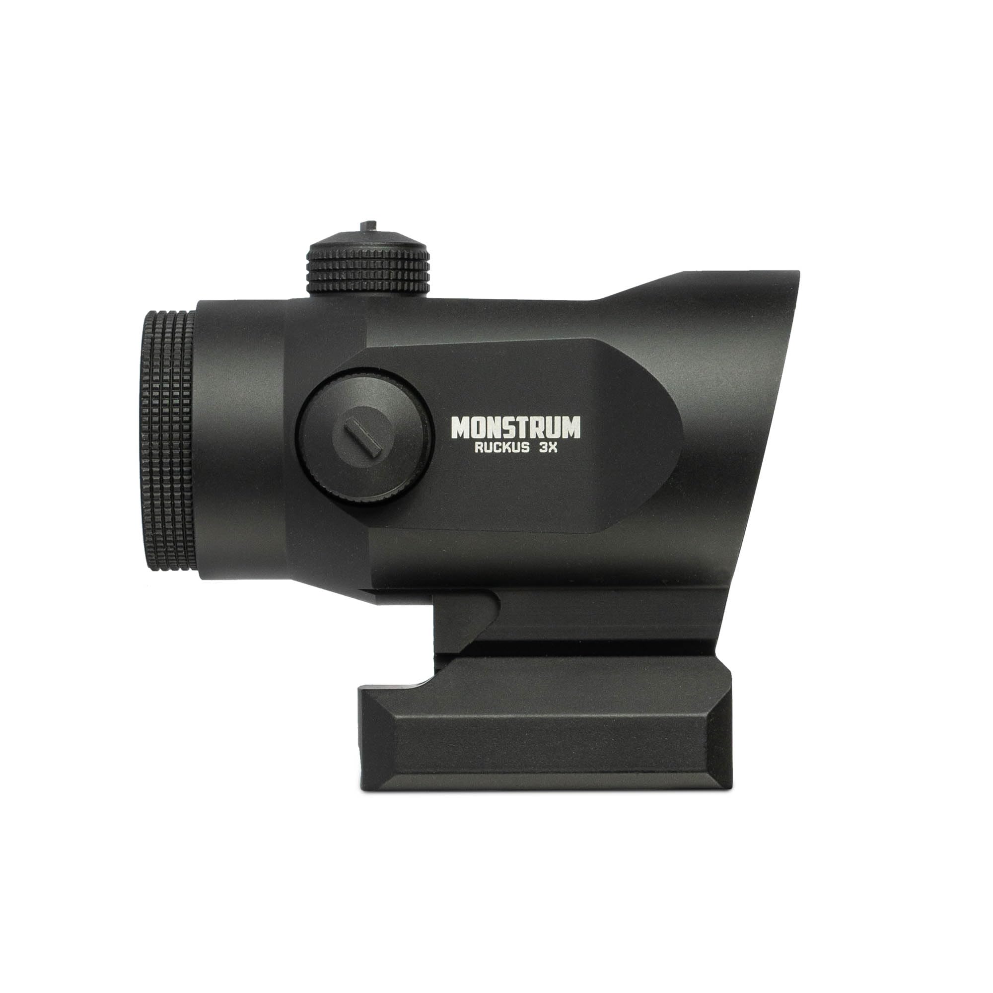 Monstrum Ruckus BDC reticle option enables versatile long- and mid-range aiming.