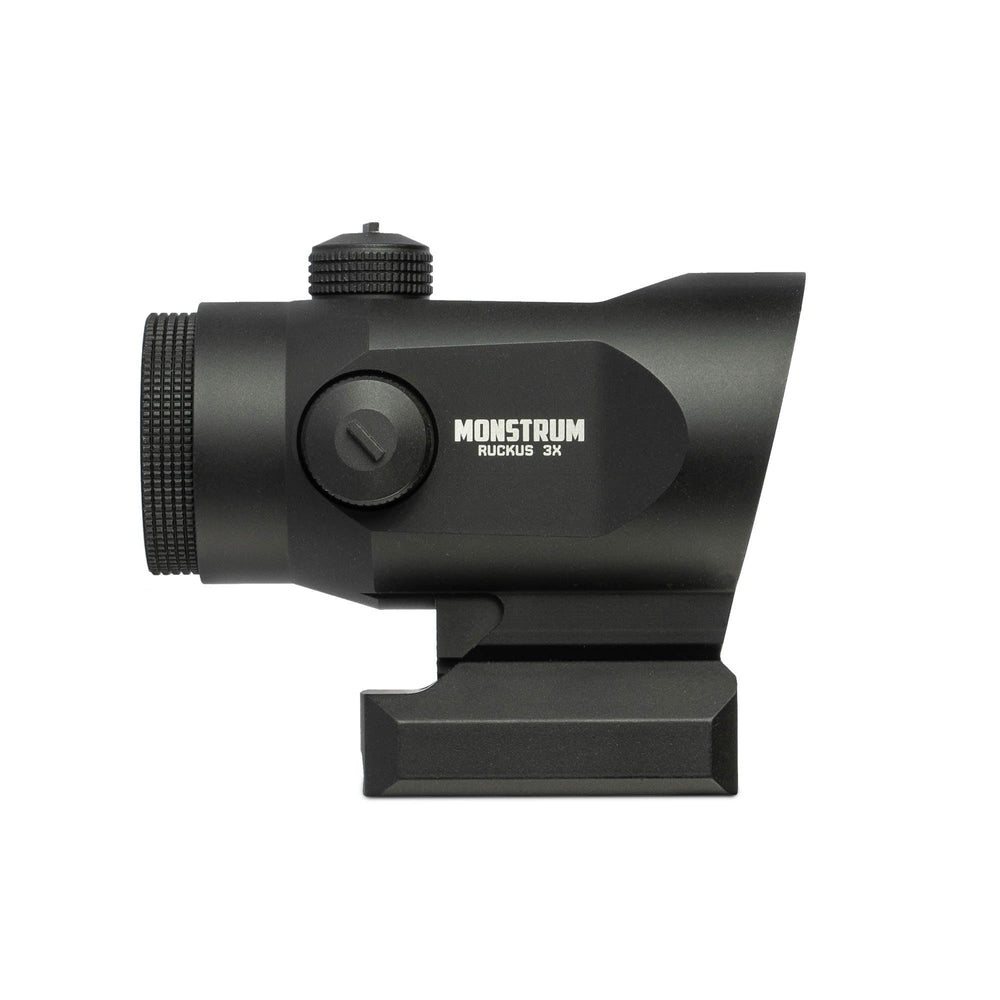 Monstrum Ruckus BDC reticle option enables versatile long- and mid-range aiming.