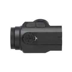 Monstrum Ruckus e electronic button control enables simple, reliable illumination adjustment.