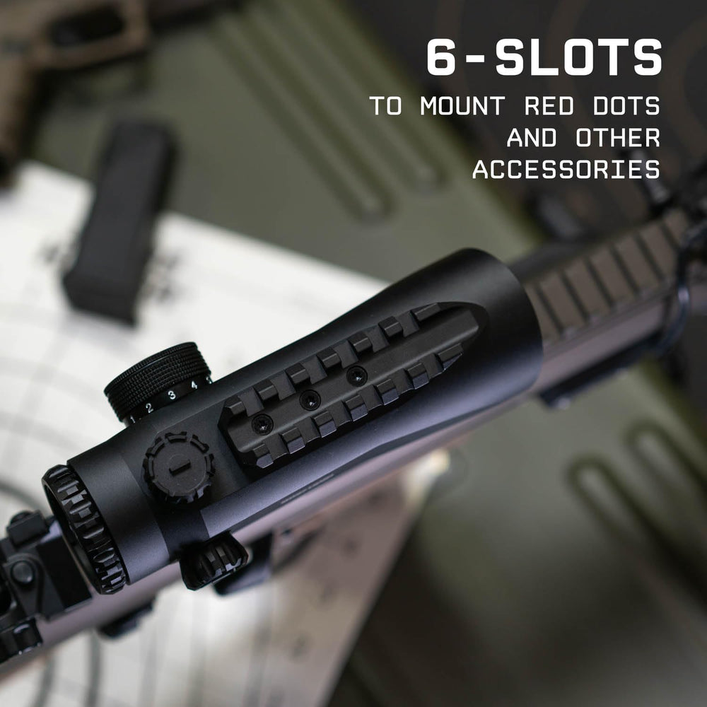 Monstrum Ruckus Pro Shake Awake illumination aids quick reticle visibility on movement.