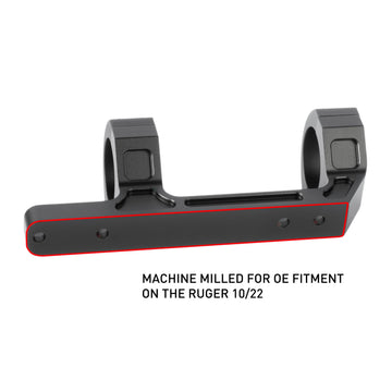 Monstrum one-piece mount provides a solid, durable base for Ruger 10/22