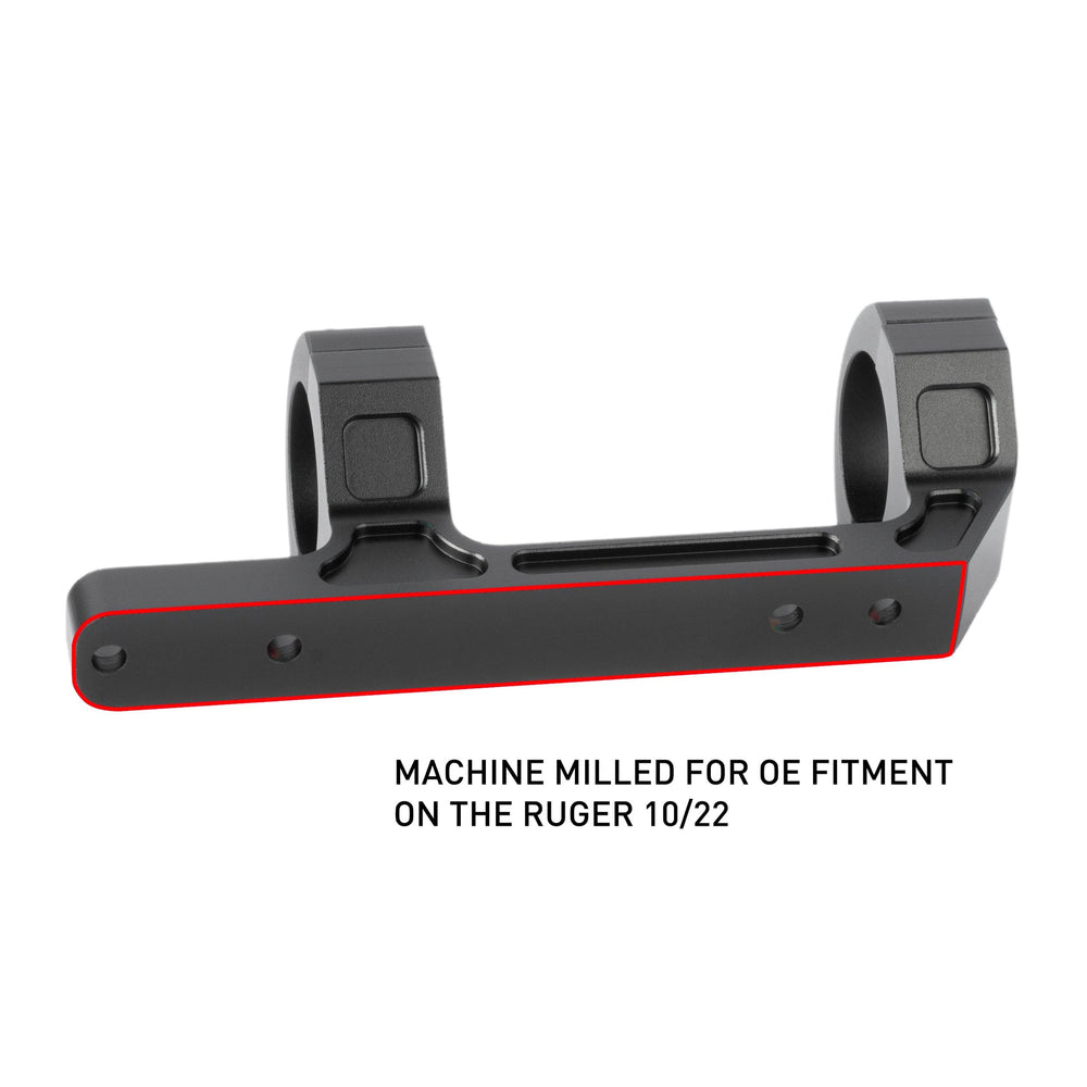 Monstrum one-piece mount provides a solid, durable base for Ruger 10/22