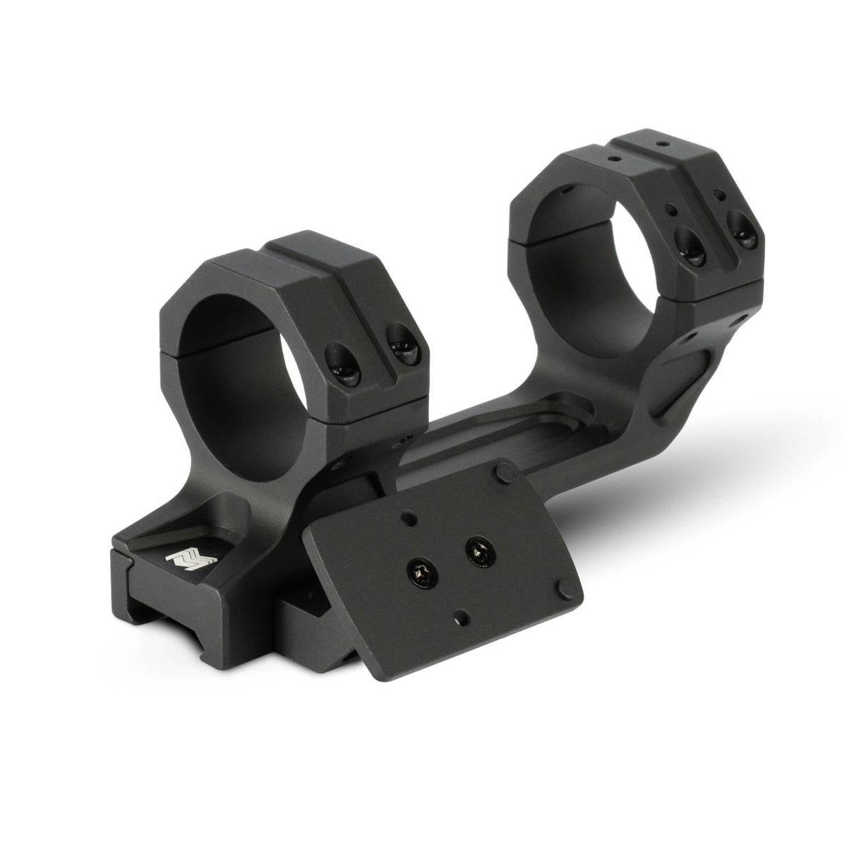 Monstrum Sidewinder 34mm mount with 45° base for versatile aiming on rifles.