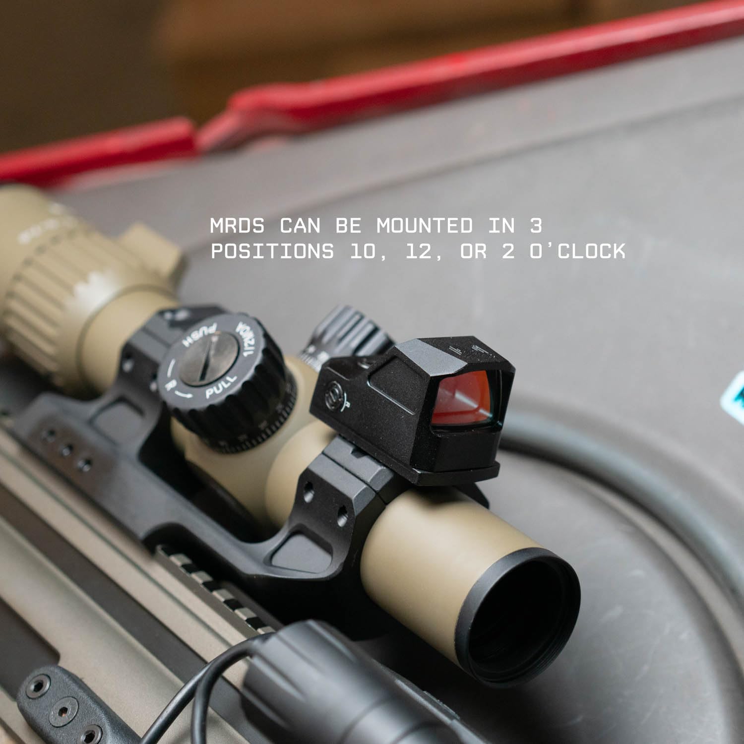 Monstrum Sidewinder Docter footprint base close-up for dot sight compatibility.