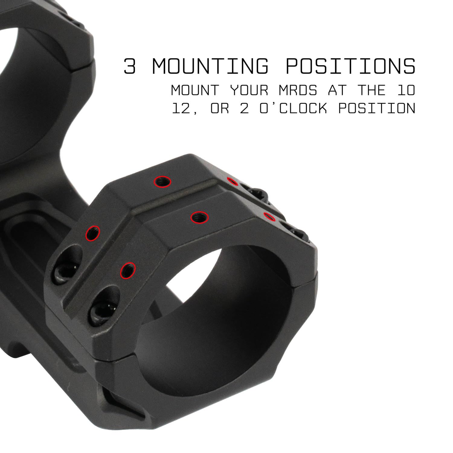 Monstrum Sidewinder flat-top mount on a Picatinny rail.