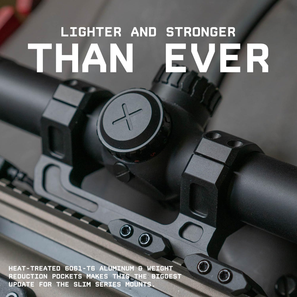 Monstrum Slim Profile V2 2-inch forward-offset rings enable flexible scope placement.