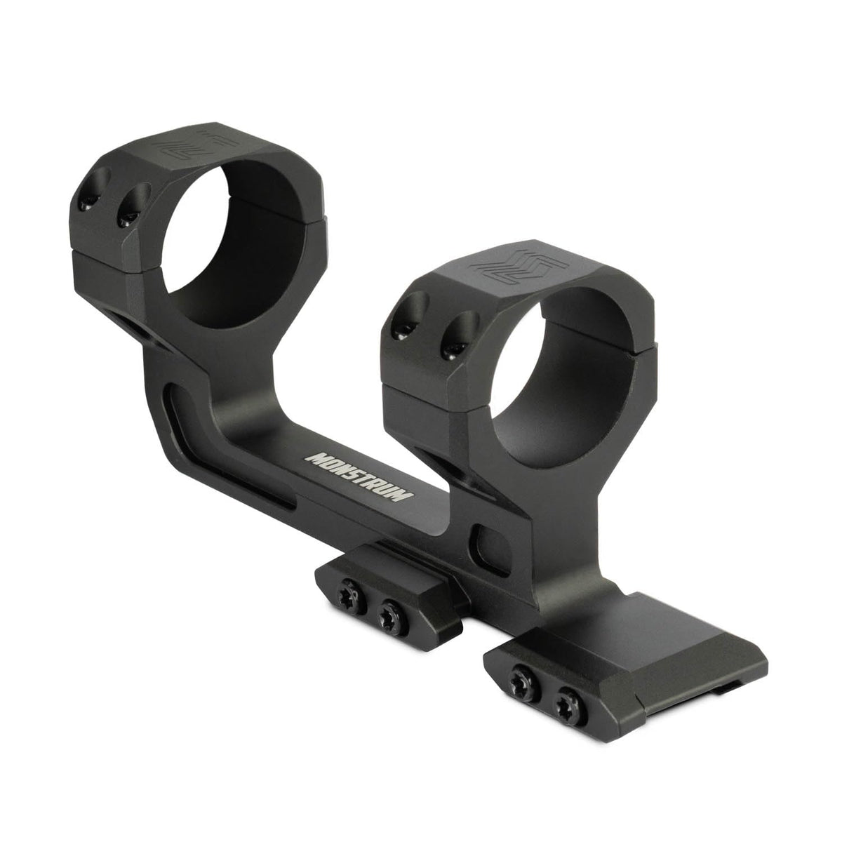 Monstrum Slim Profile V2 dual ring mount for 30mm scopes holds zero under recoil.