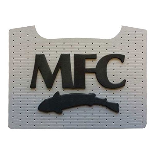 Montana Fly Company boat box foam patch, grey with black logo, improves gear organization for quick access.