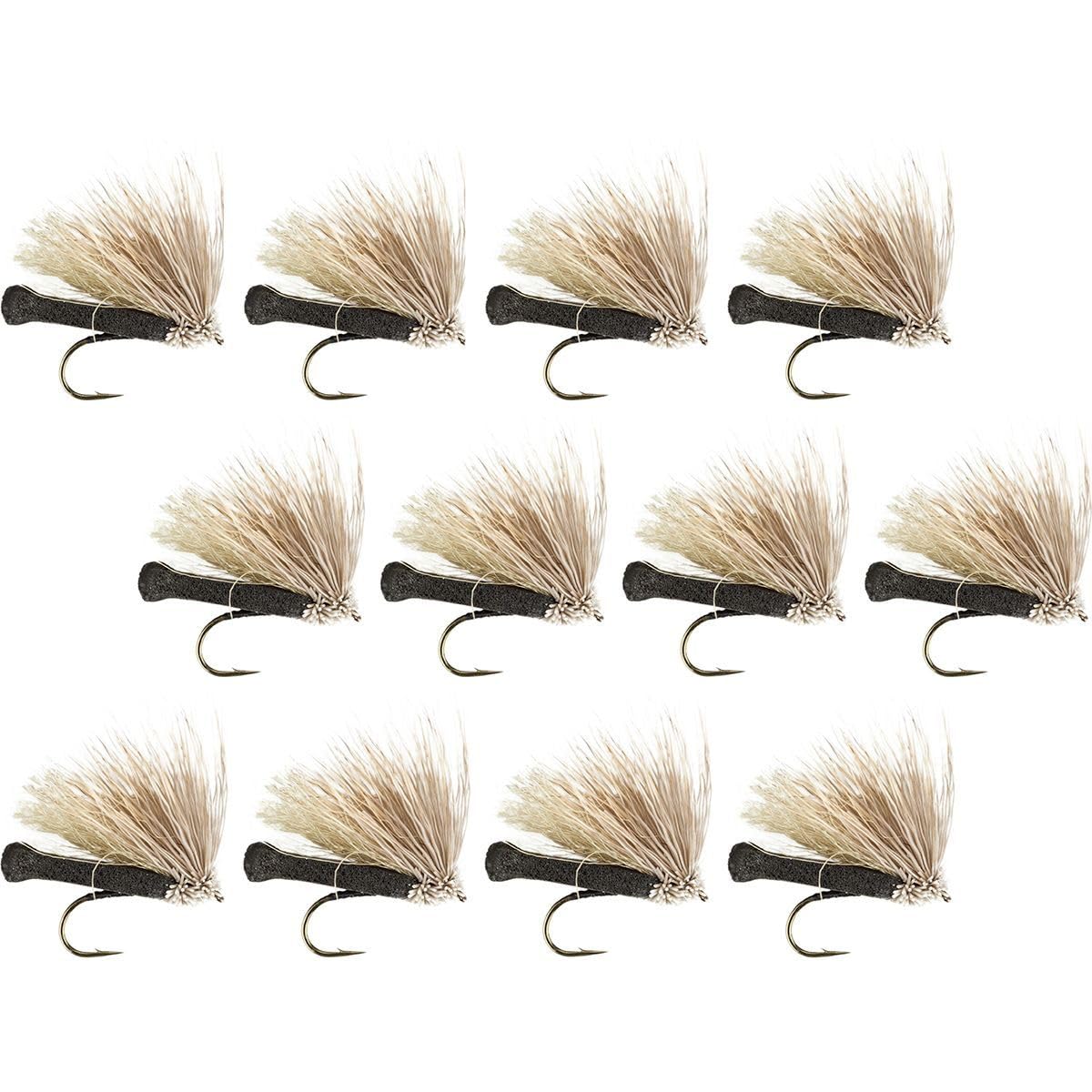 Montana Fly Company Furimsky's Fluttering Foam Caddis in black, high-floating dry fly for river fishing.