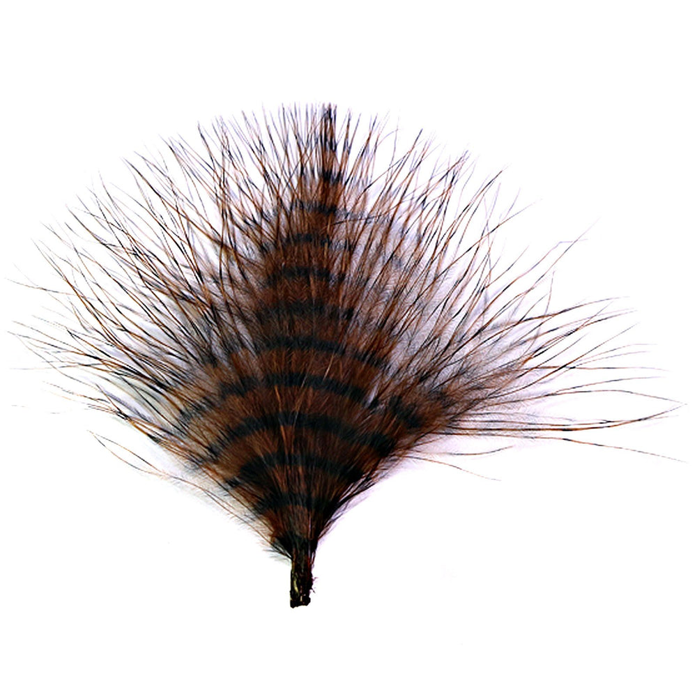 Montana Fly Company MFC Mini Barred Marabou Brown/Barred Black, ideal for tying trout-sized streamers