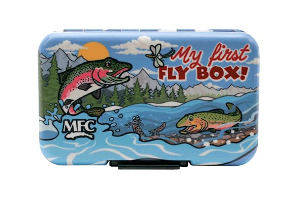 Montana Fly Company MFC Poly Fly Box trout edition, compact and organized for quick access.