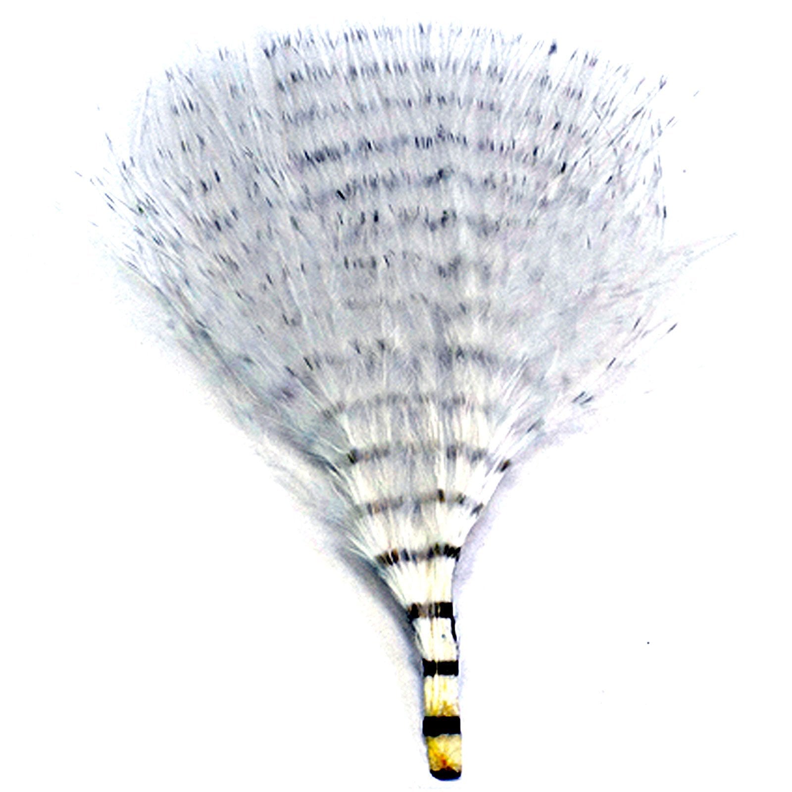 Montana Fly Company Mini Barred Marabou in White Barred Grey adds natural mottling to patterns