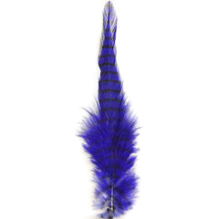 Montana Fly MFC barred saddle hackle purple-black for versatile tails and streamer ties.