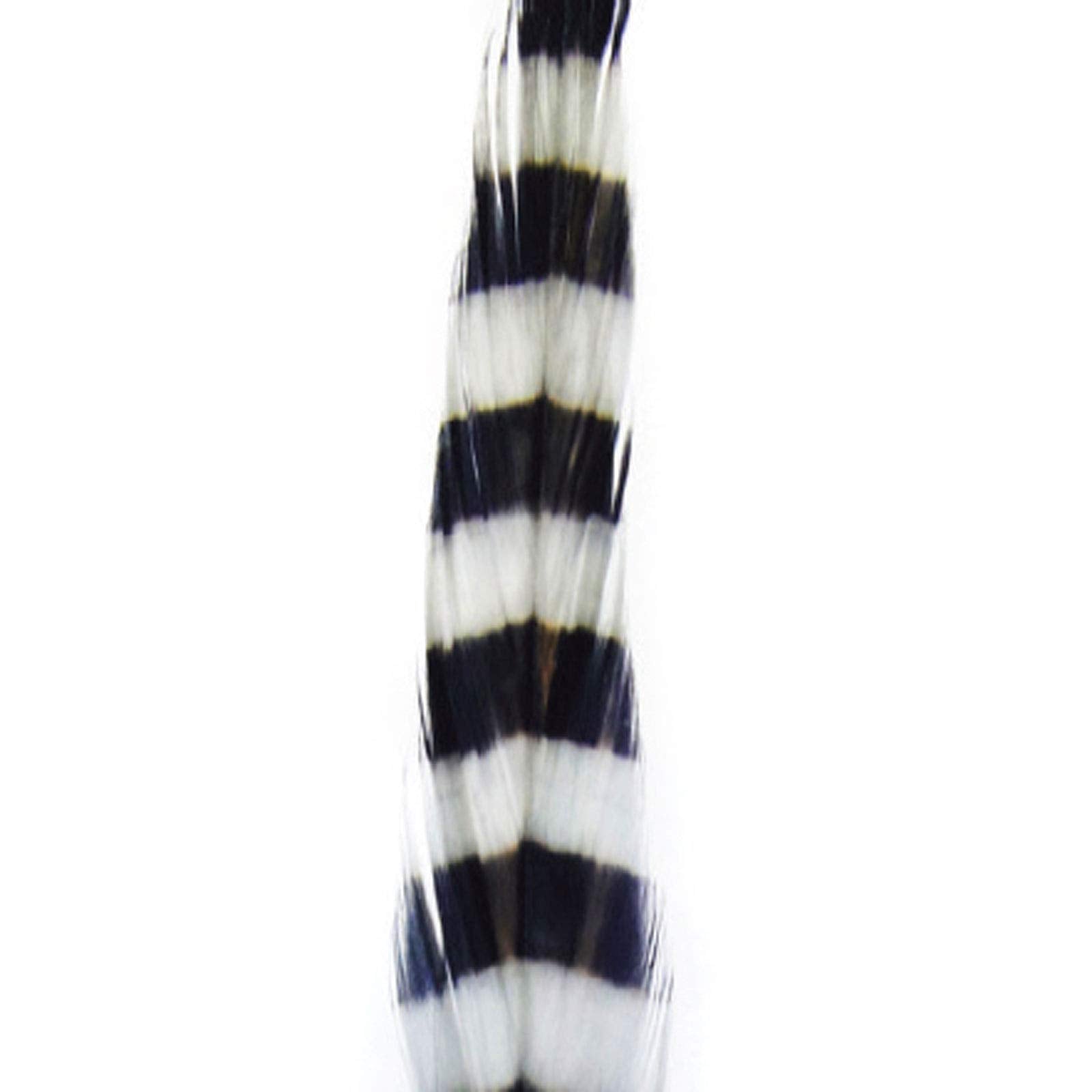 Montana Fly MFC barred schlappen white black feathers add dense volume to large streamers