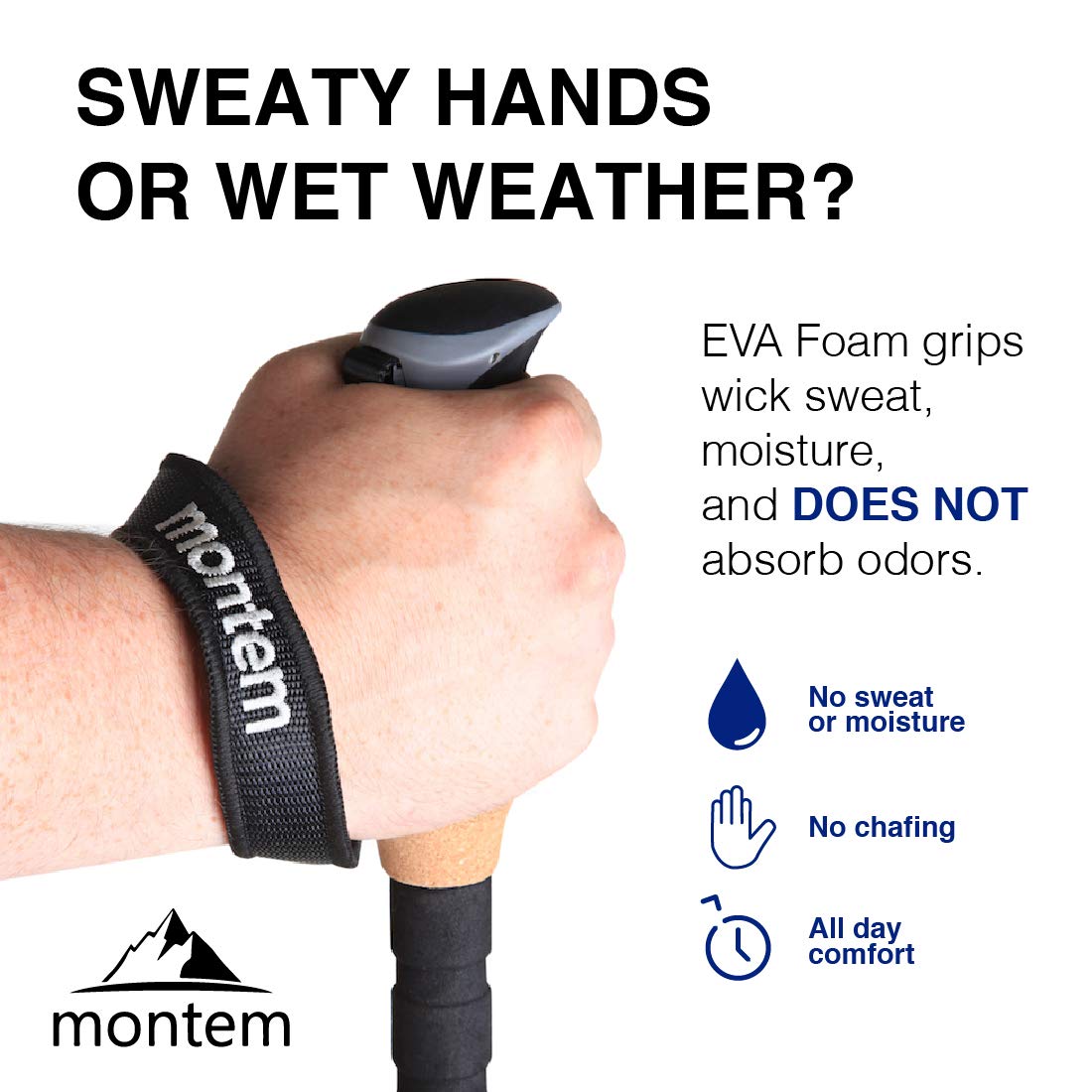 Montem trekking poles packed for travel in a backpack, suitcase, or duffel bag.